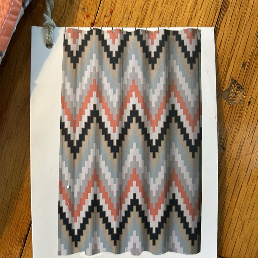 Shower Curtain- geometric pattern